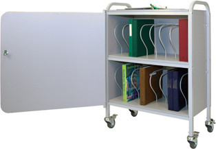 Winco Rolling Ring Binder Cart